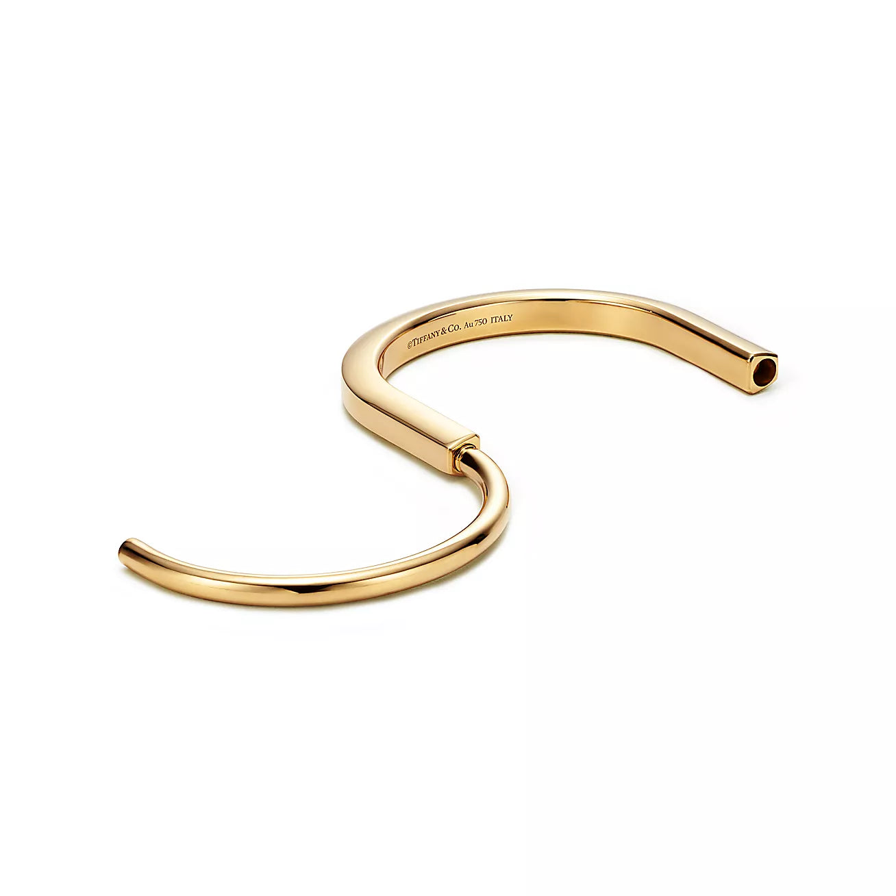 18K Tiffany Lock Bangle Bracelet