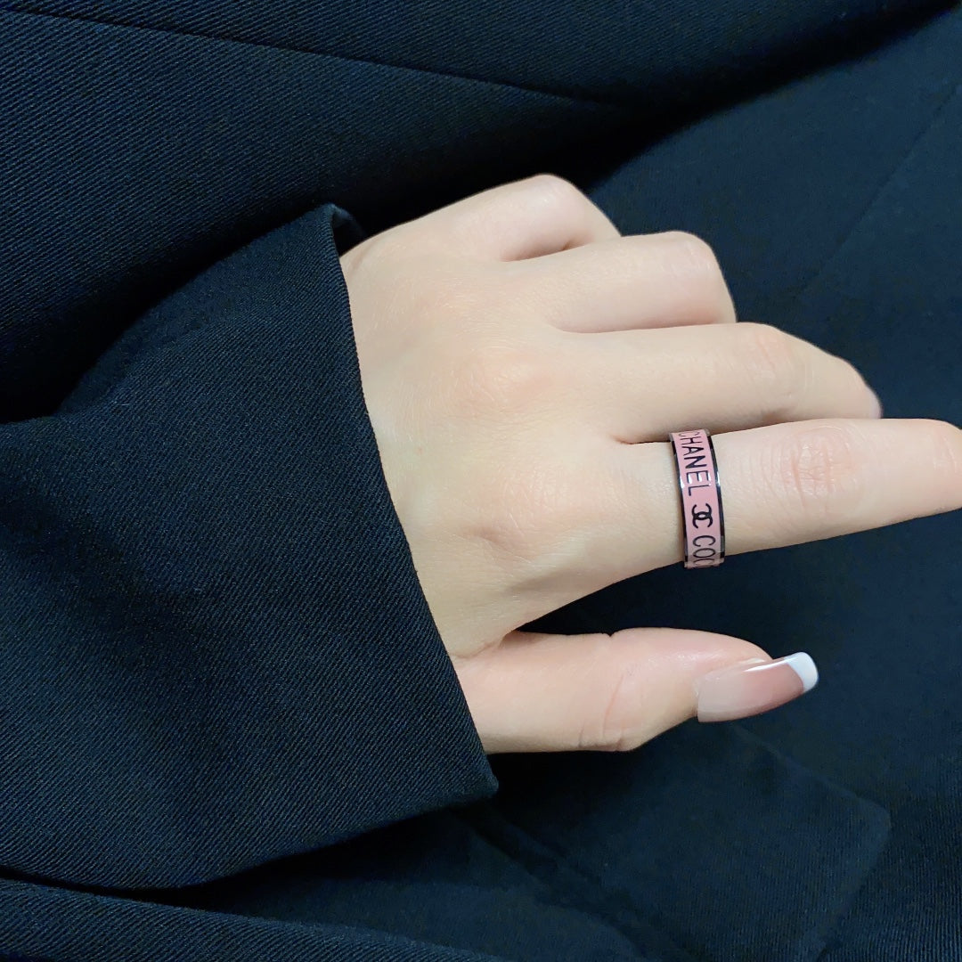 18K  Chanel Coco Pink Ring