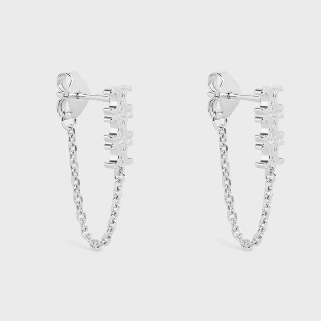 18K Celine Chain Earrings