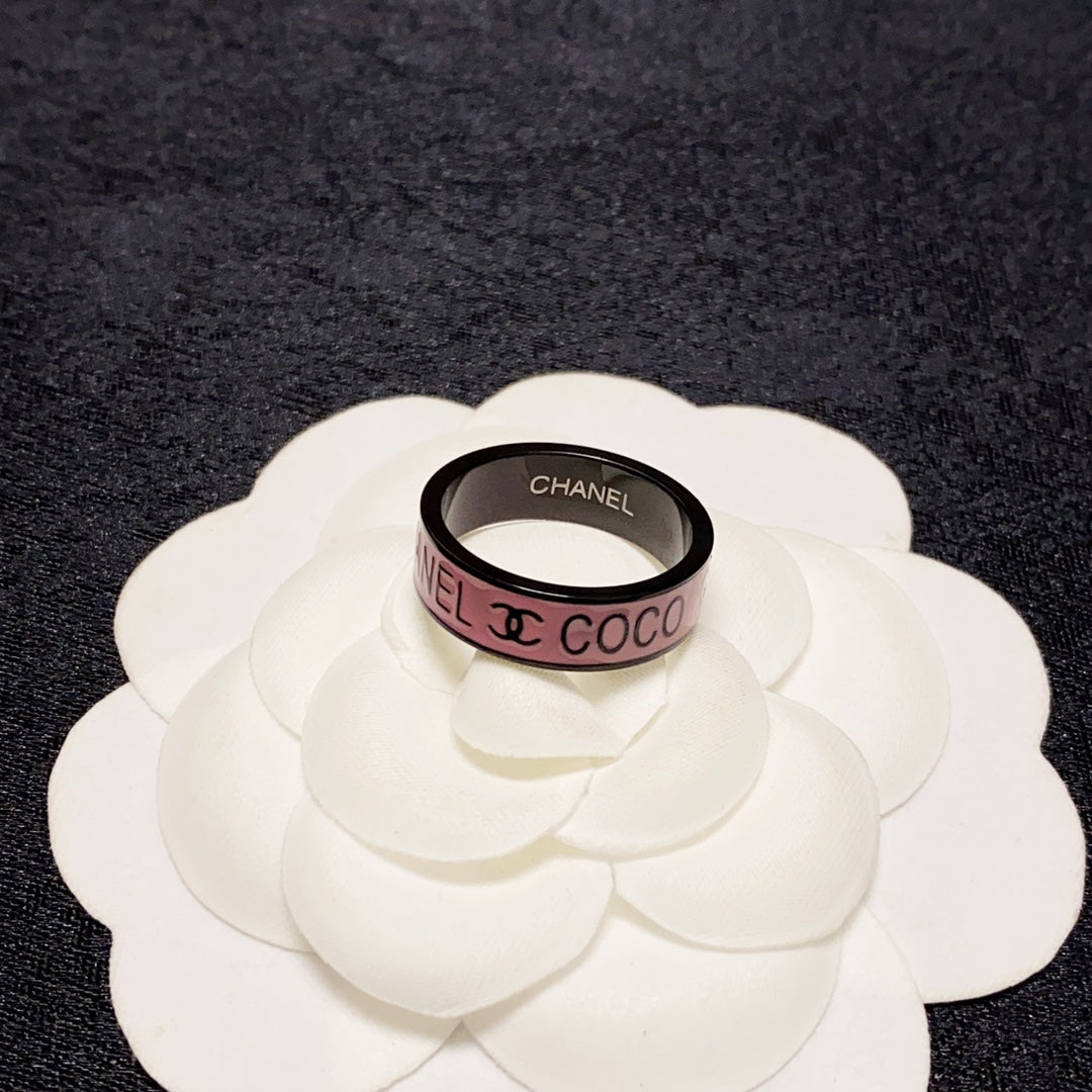 18K  Chanel Coco Pink Ring